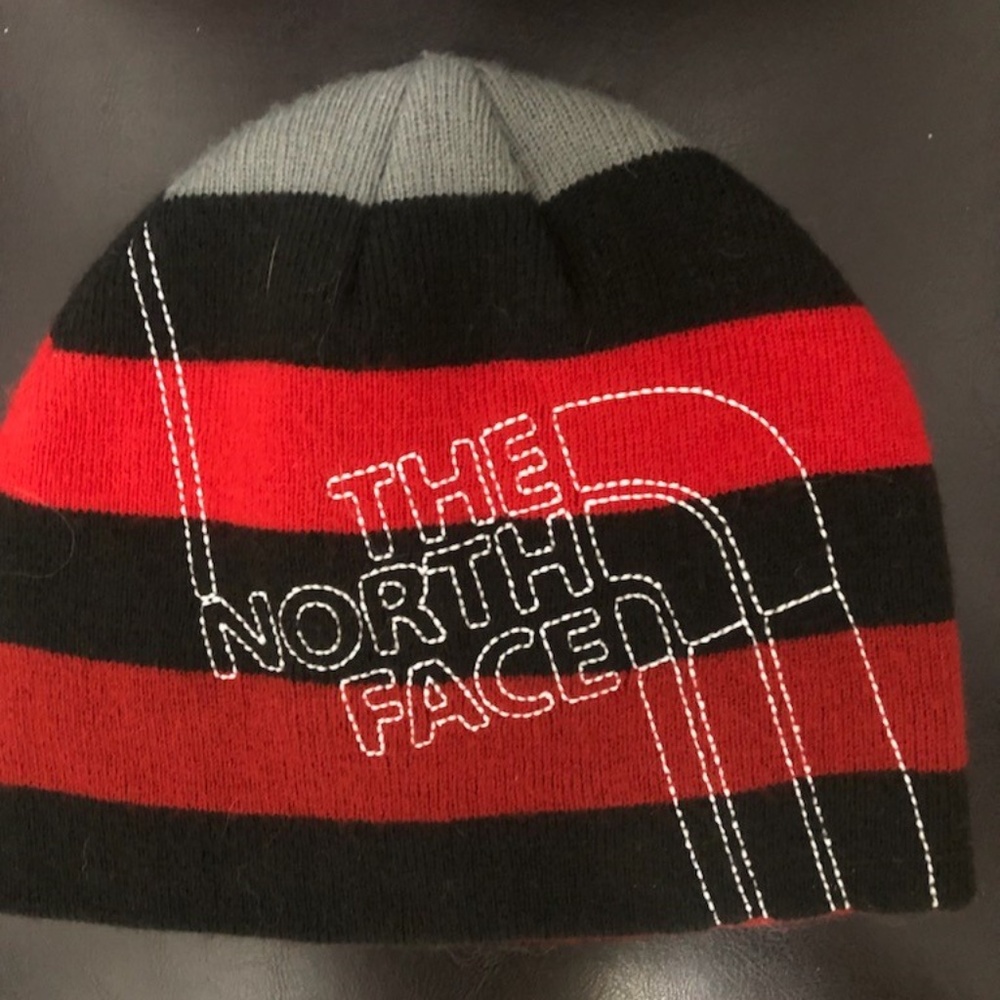 The North Face striped Toque